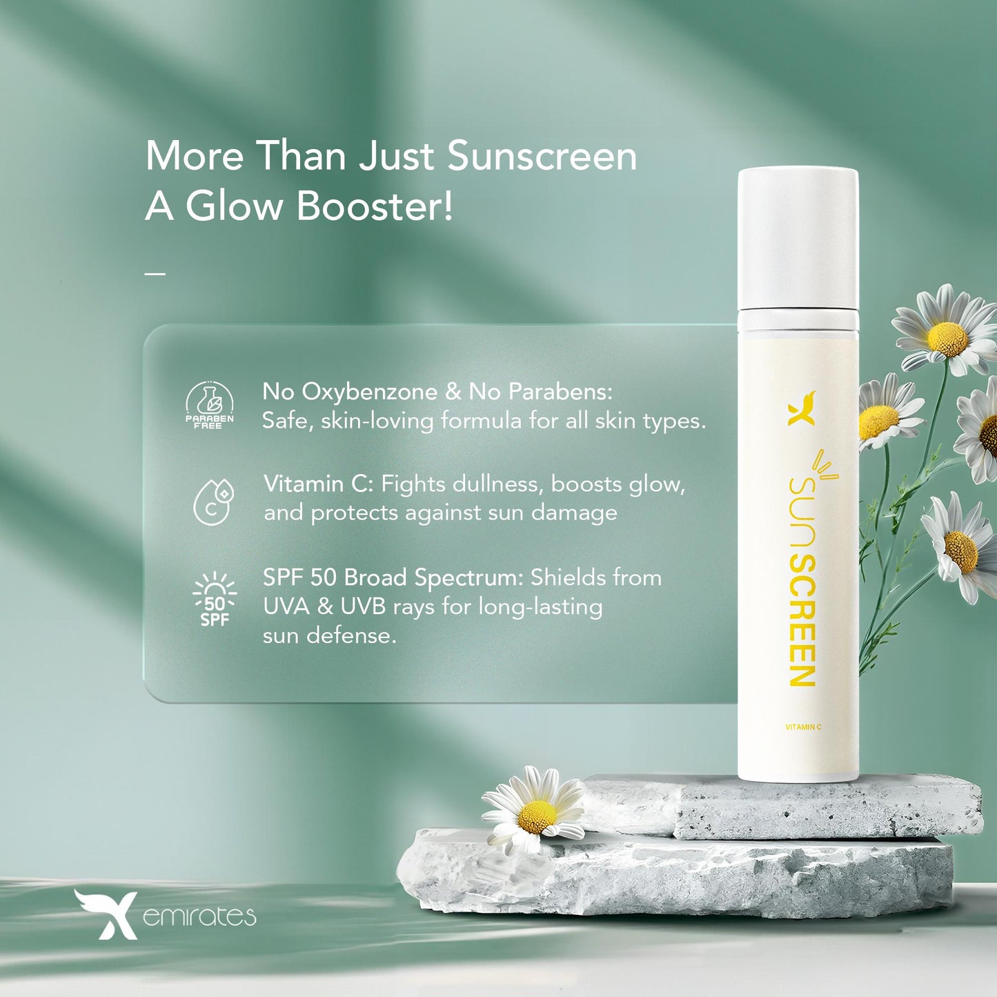 Sunscreen + Moisturizer (SPF 50 PA+++)