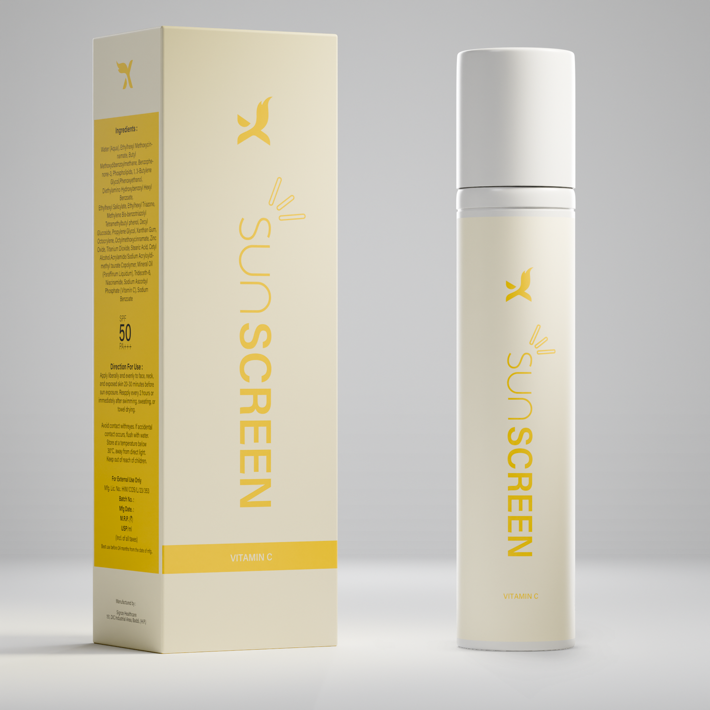Sunscreen + Moisturizer (SPF 50 PA+++)