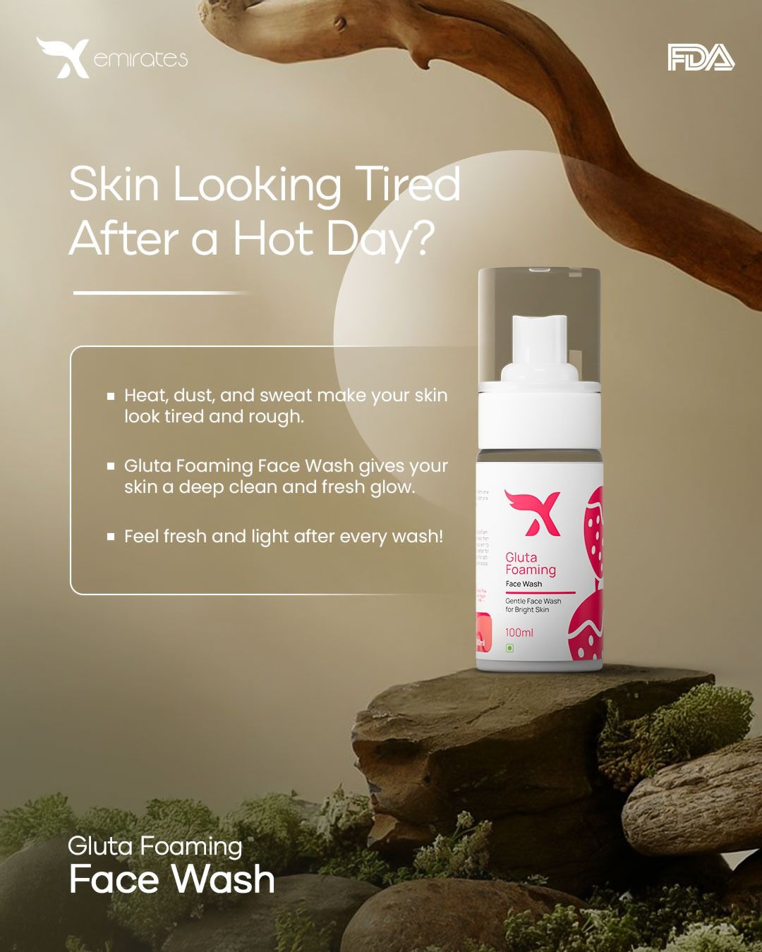 Gluta Foaming Facewash