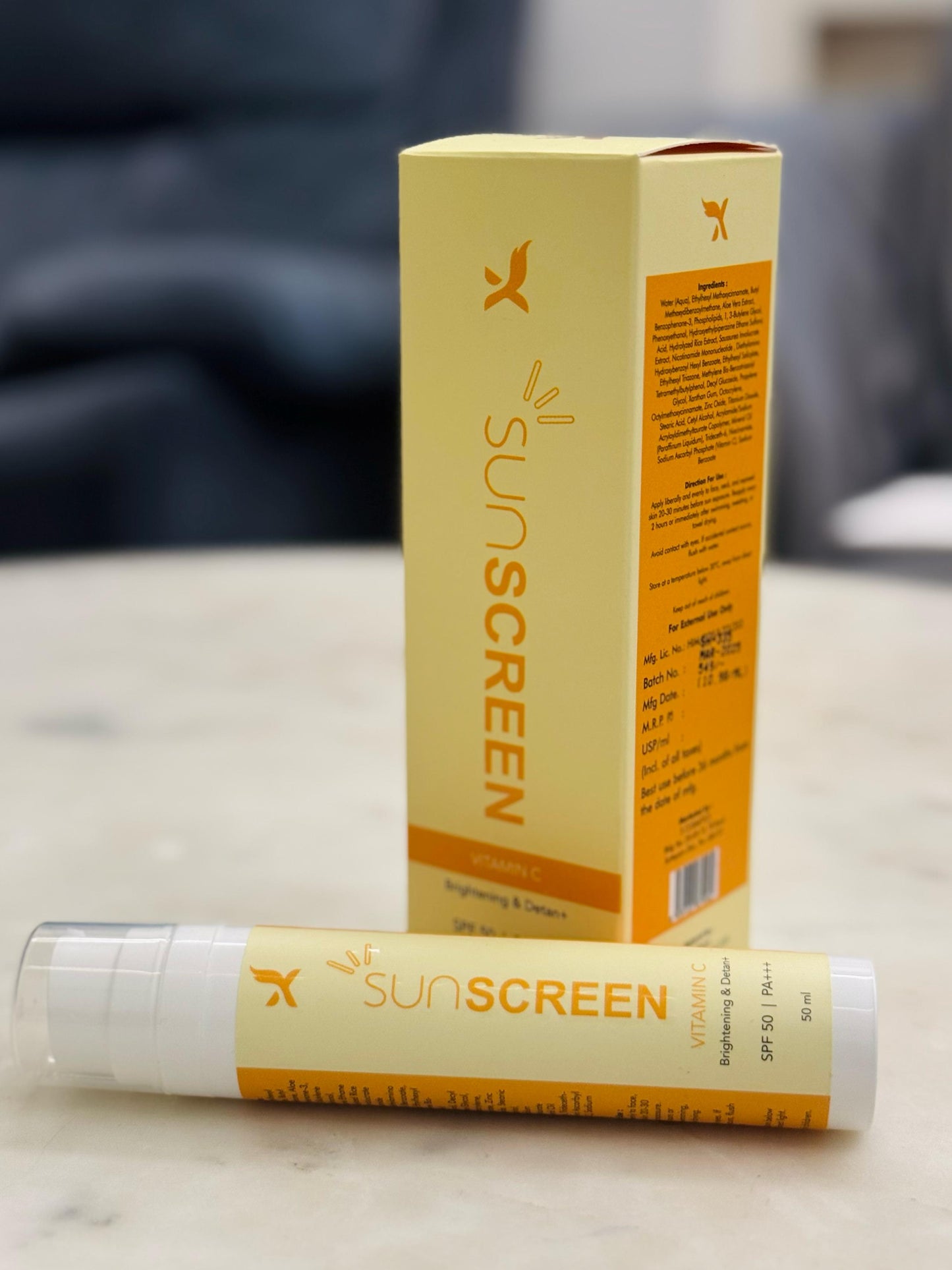 Sunscreen + Moisturizer (SPF 50 PA+++)