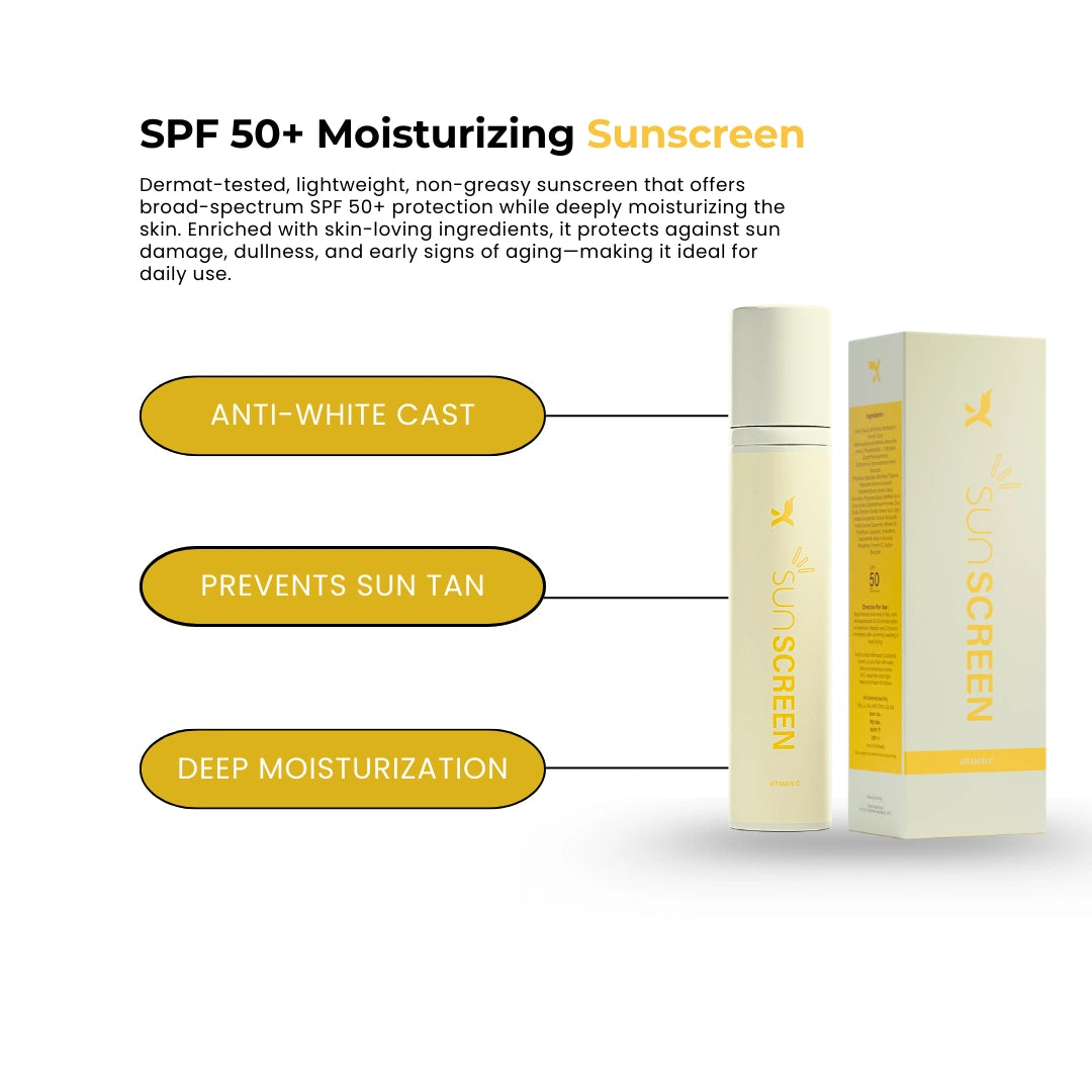 Sunscreen + Moisturizer (SPF 50 PA+++)