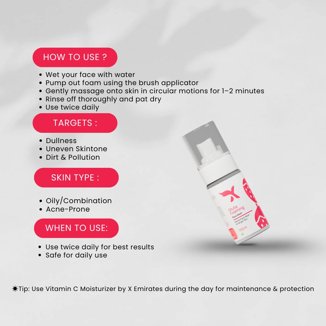 Gluta Foaming Facewash