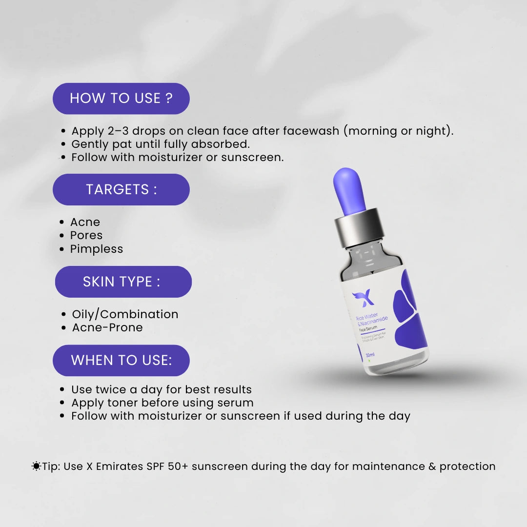 Rice Water & Niacinamide Serum