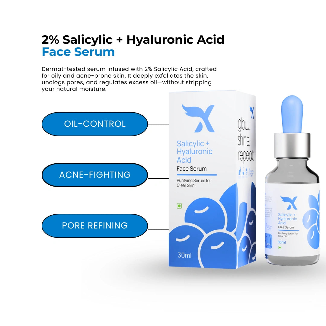 2% Salicylic + Hyaluronic Acid Face Serum